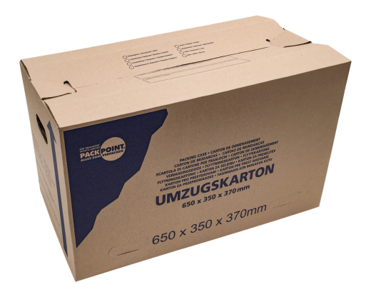 Umzugsset für 4 Zimmer - 44 Umzugskartons und viel nützliches Zubehör