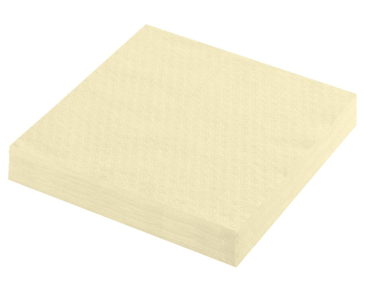 Servietten Prägeservietten 1-lagig, 33 x 33 cm, champagner, 100 Stk.