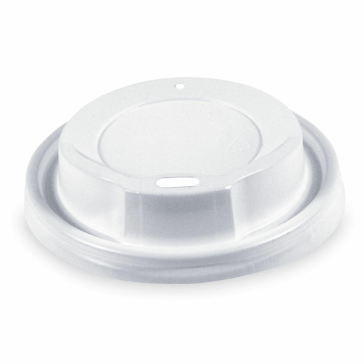 Domdeckel weiß für Pappbecher und Mehrwegbecher mit Ø 80mm, 100 Stk.