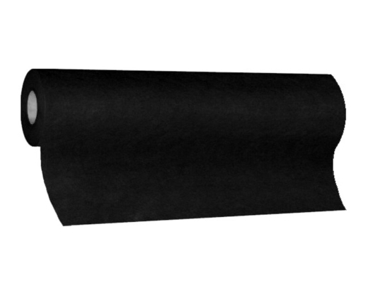 Tischläufer Airlaid 24m x 40cm - alle 120cm perforiert, stoffähnlich, schwarz