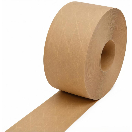 Nassklebeband kernlos 70 x 150m, 125 g/m2 Gitterverstärkt extrastark Papier braun