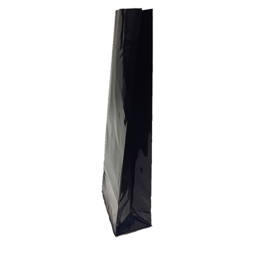 Blockbodenbeutel Schwarz 80 + 50mm x 250mm 3-lagig, 100 Stk.