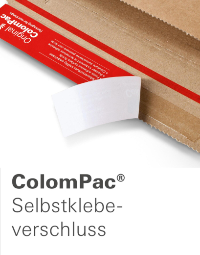 ColomPac Blitzbodenkarton 393 x 328 x 326mm Premium mit doppelten Selbstklebeverschluss & Aufreißfaden weiß