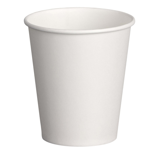 Kaffeebecher 'Coffee To Go' Pappbecher 100% ohne Kunststoff weiß 300ml, 50 Stk.