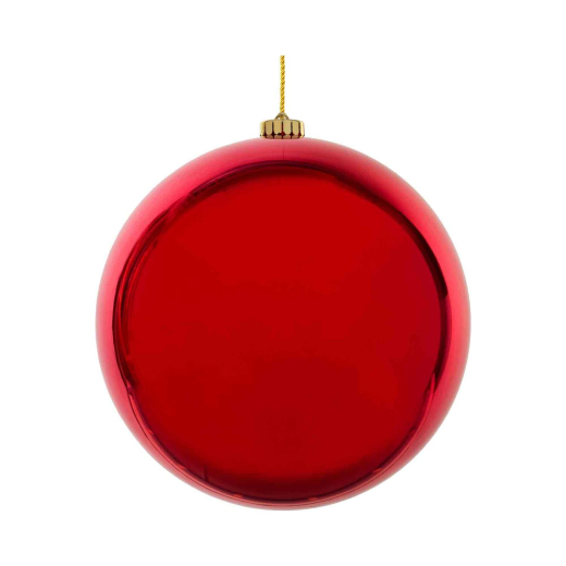 Weihnachtskugeln Christbaumkugeln XL aus Kunststoff rot Ø20cm, 1 Stk.