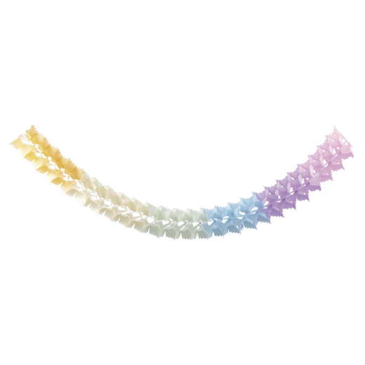 Girlande 'Pastellfarben' aus Papier schwer entflammbar Ø14.5cm 10m, 1 Stk.
