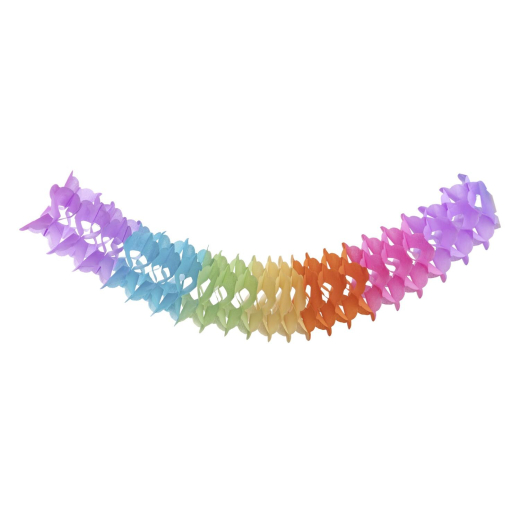 Girlande 'Farbenspiel' aus Papier schwer entflammbar Ø12cm 10m, 1 Stk.