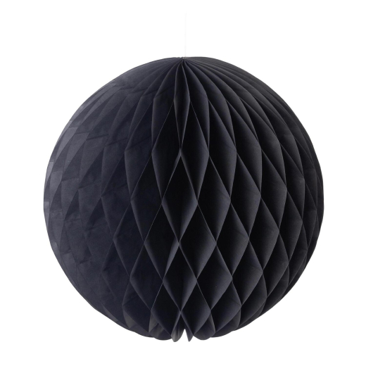 Wabenball aus Papier schwer entflammbar schwarz, Ø35cm, 1 Stk.