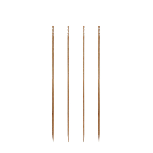 Fingerfood Spieße 'gedrechselt' aus Holz, Ø2.2mm, 15cm, 500 Stk.