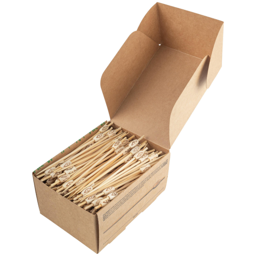 Fingerfood Spieße 'Rhombus' aus Bambus, 12cm, 200 Stk.