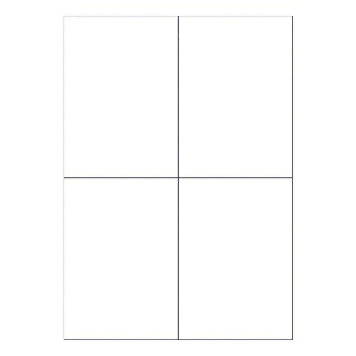 Etiketten Labels selbstklebend weiß 105 x 148.5mm auf DIN A4, 400 Stk.