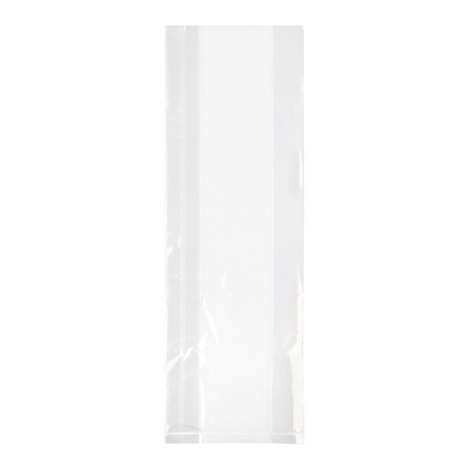 Seitenfaltenbeutel 100+50x200 mm mit Siegelnaht transparent OPP 30my 1000 Stk.