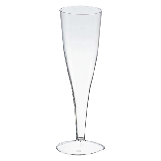 Einweg-Champagnerglas Sektglas 100ml, PS, 2 tlg., transparent glasklar, 6 Stk.