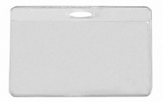 Kartenhalter Ausweishülle Namensschild 75x95/60x88mm mit Clip + Einleger 25 Stk.