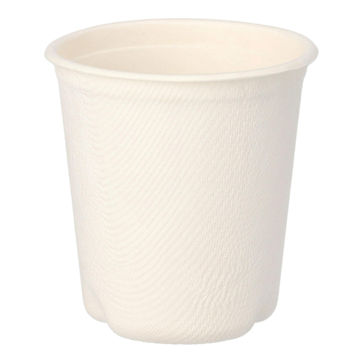 Heißgetränkebecher aus Zuckerrohr 'pure' 100 ml, Ø 63mm, 50 Stk.