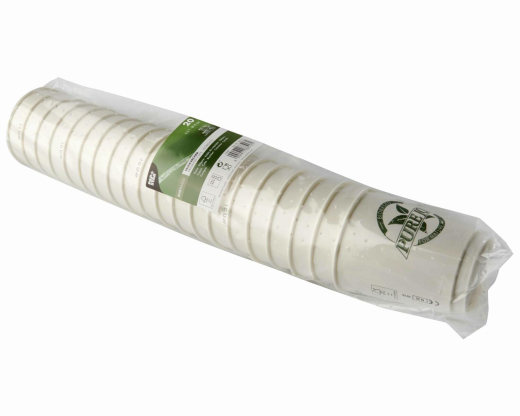 Doppelwandbecher Heißgetränkebecher ToGo 0,2 l mit PLA-Beschichtung, 20 Stk.