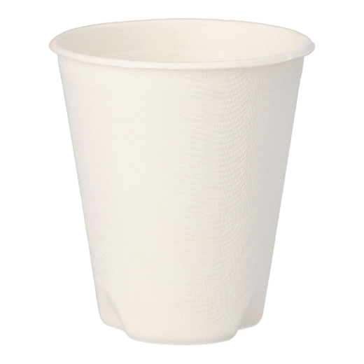 Heißgetränkebecher aus Zuckerrohr 'pure' 200 ml, Ø 80mm, 40 Stk.