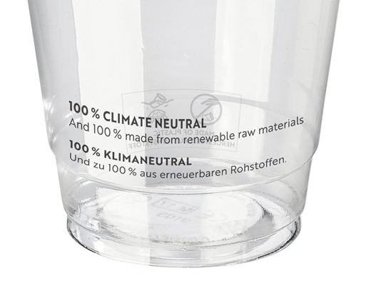 Trinkbecher 500ml + Domdeckel mit Rundloch aus PLA 50 Stk.