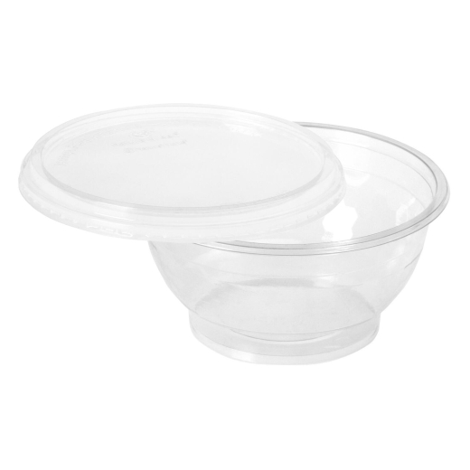 Salatschalen aus PLA inkl. Deckel 700 ml Ø 14,5 cm, 50 Stk.