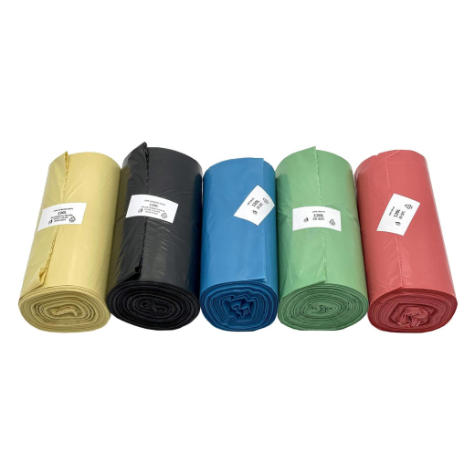 Müllsäcke 120 Liter 70 x 110 cm LDPE rot 25 Stk.