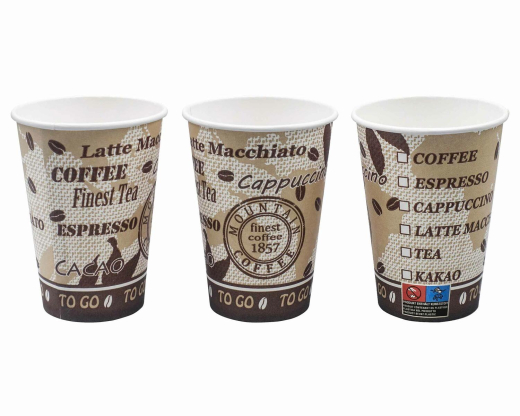 Automatenbecher Kaffeebecher 80mm Ø 'Coffee Mountain' 250 ml 75 Stk.
