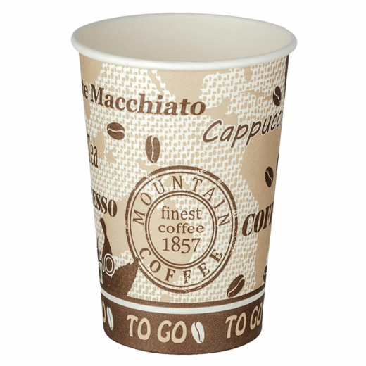 Automatenbecher Kaffeebecher 80mm Ø 'Coffee Mountain' 300 ml 75 Stk.