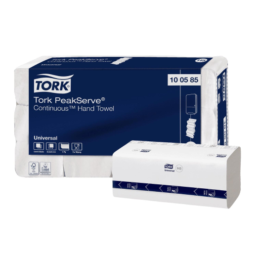 Tork PeakServe® Falthandtücher Interfold H5 20,1cm 1-lagig 12x410=4920 Stück