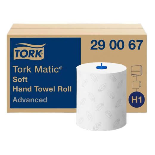 Tork Matic® Rollenhandtuch H1 weiss 2-lagig 21cm x 150m, 6 Rollen je 612 Abrisse