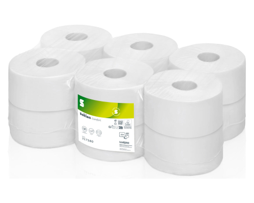 Satino Comfort Toilettenpapier Innenabwicklung 2-lagig 12 Rollen je 720 Blatt CF2 kompatibel