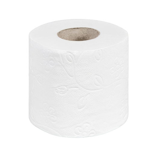 Ecoline Toilettenpapier 3-lagig aus Zellstoff 250 Blatt 9,6x11 cm, 56 Rollen