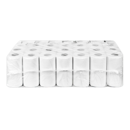 Ecoline Toilettenpapier 3-lagig aus Zellstoff 250 Blatt 9,3x11 cm, 64 Rollen