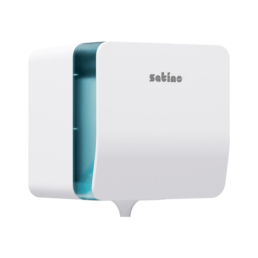 Satino Hyginity Spender Plus für Handtuchrollen mit Innenabwicklung, System CF1, 29,4 cm x 26,0 cm x 24,5 cm, weiß