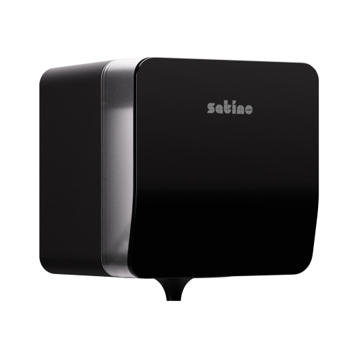 Satino Hyginity Spender Plus für Handtuchrollen mit Innenabwicklung, System CF1, 29,4 cm x 26,0 cm x 24,5 cm, schwarz