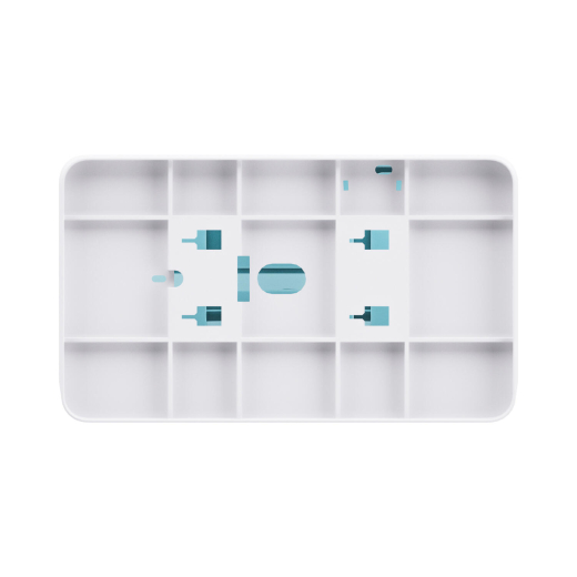 Satino Hyginity Falthandtuchspender XS, System PT3, 17,6 cm x 30,1 cm x 15,1 cm, weiß