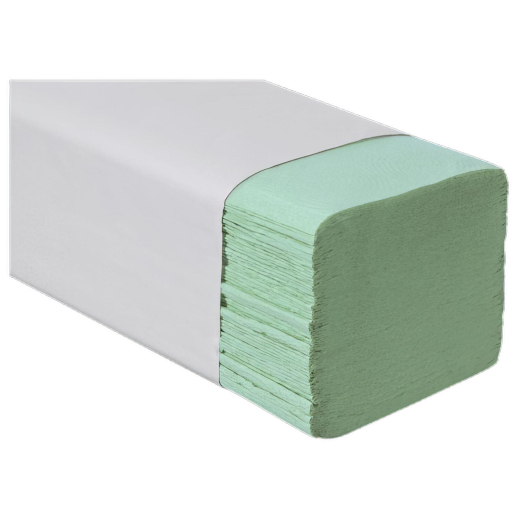 EcoLine Falthandtücher V-Falz grün 25x23cm 2-lagig 20 x 200 Stück = 4000 Stk.