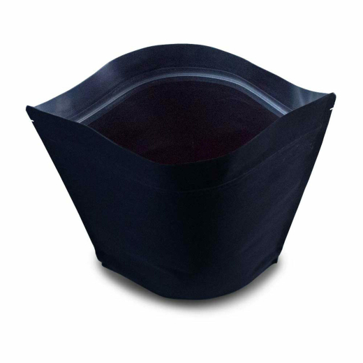 Standbodenbeutel Kraftpapier schwarz, 85x145x50mm, 100ml, 1000 Stk.