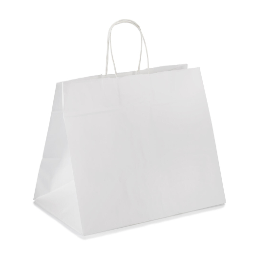 Papiertragetaschen mit Kordelhenkeln Kordeltaschen 260 + 170 x 250mm 80g weiß