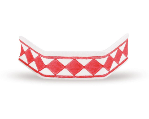 U-Clips VerschlussClips Beutelverschlüsse 33 mm Rot-Weiss Papier, 1000 Stk.