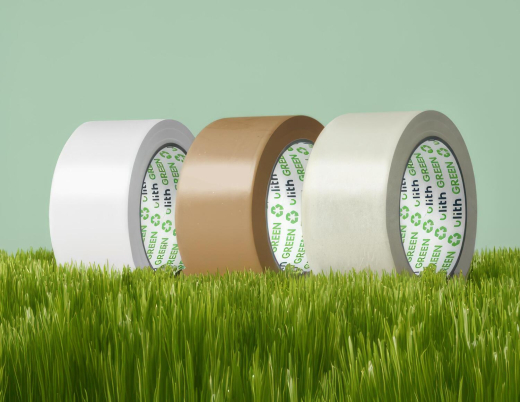 ULITH GREEN Packband Klebeband 50mmx66m mit Recyclinganteil, leise, braun