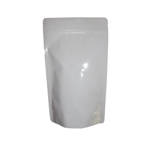 Standbodenbeutel PET weiß glänzend 130x225x70mm, 500ml, 500 Stk.