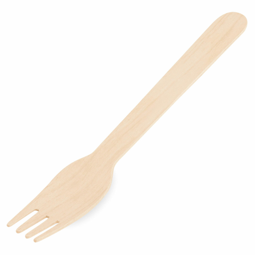 Holzgabeln aus Holz 160mm, lebensmittelecht, splitterfrei, 10 Stk.