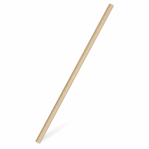 Papiertrinkhalme für Kaltgetränke JUMBO natur 25 cm Ø 8 mm, 100 Stk.
