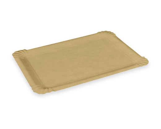 Pappteller FSC Mix 'Kraft' 16 x 10 cm fettdicht braun, 250 Stk.