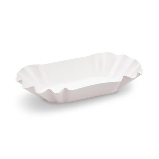 Pappschalen aus Frischfaser oval 17,5 x 10 x 3 cm fettdicht, 10 Stk.