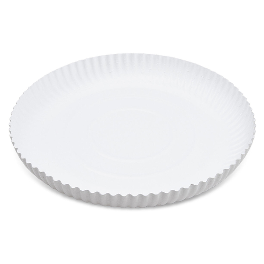 Pappteller 'RECY' rund tief Ø32cm weiß, 50 Stk.