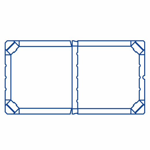 Pizzakarton aus Mikrowellpappe mit neutralem Motiv, 26 x 26 x 3 cm, 100 Stk.