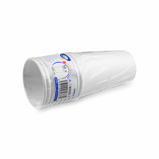 Heiß- und Kaltgetränkebecher Pappbecher weiß 250ml 330ml, Ø 80mm,10 Stk.