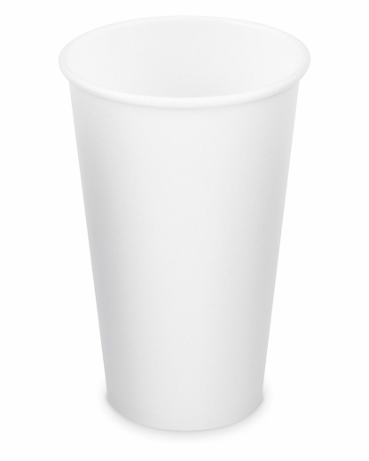 Heiß- und Kaltgetränkebecher Pappbecher weiß 400ml 510ml, Ø 90mm, 10 Stk.