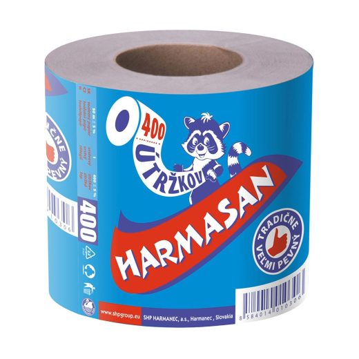 Toilettenpapier WC-Papier natur 1-lagig 'Harmasan', 400 Blatt 50 m