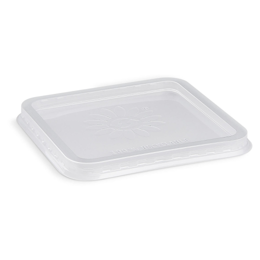 Deckel klar für Quadroboxx aus PP 122 x 122 mm, 50 Stk.